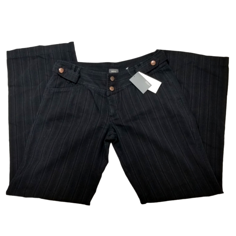 MEXX striped double button new size 8 cotton polyester blend pants
